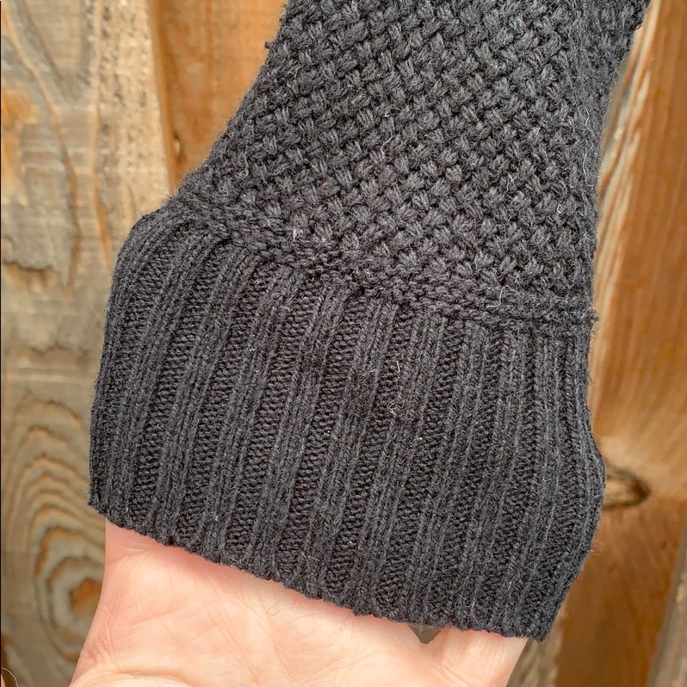 MADEWELL crew neck sweater black white high low - Picture 4 of 12